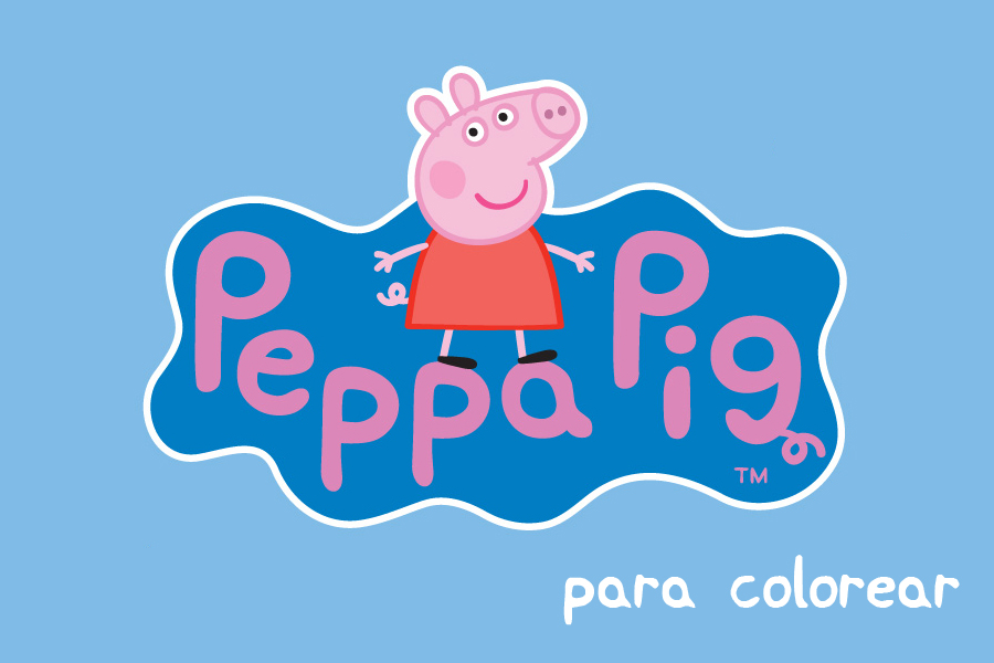 Peppa Pig Para Colorear